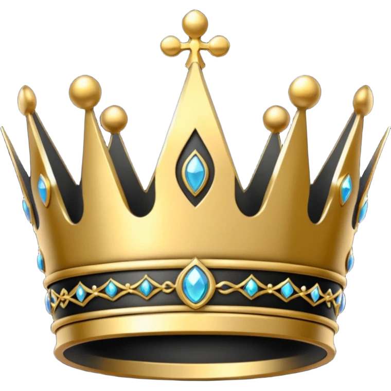 Couronne noir emoji