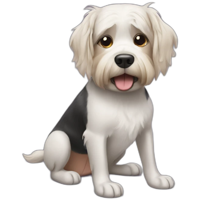dog having a haircut emoji