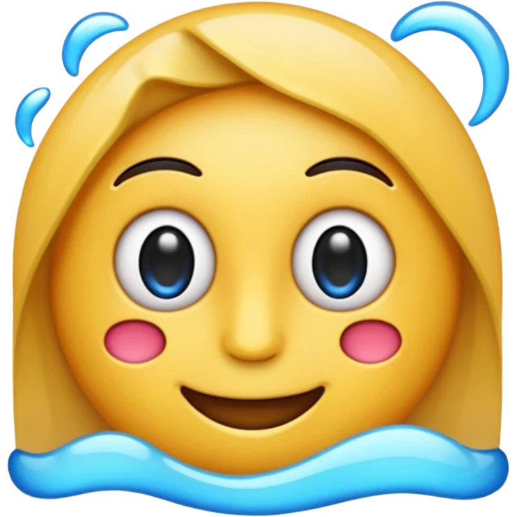 Crie um emoji com a letra L com fundo azul emoji