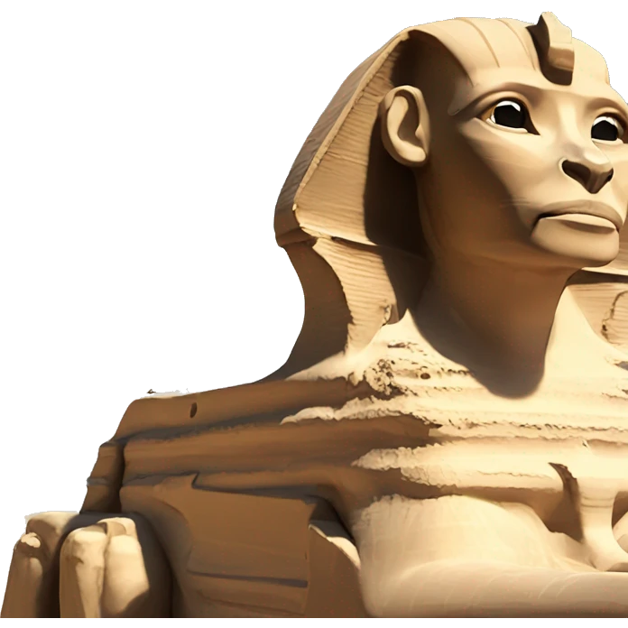 Sphinx and pyramids  emoji
