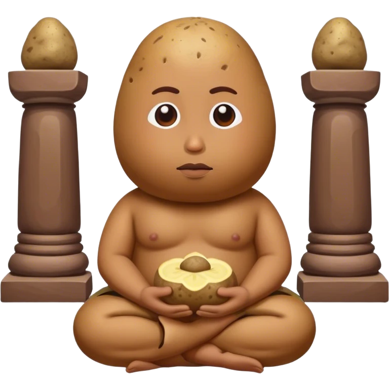 meditater potato temple emoji