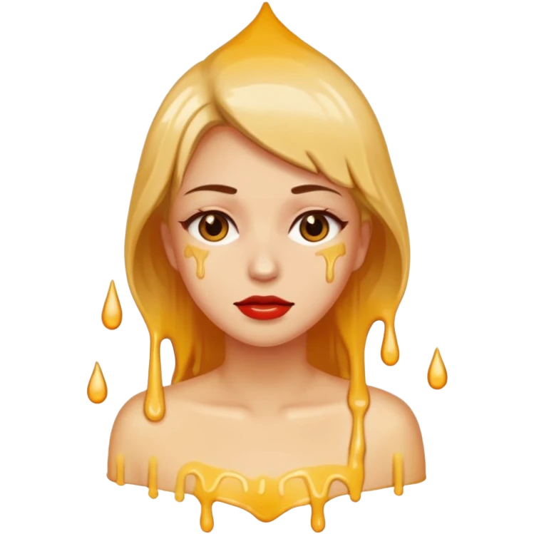 Woman dripping hot wax onto her own skin, controlled pain, ceremonial atmosphere emoji