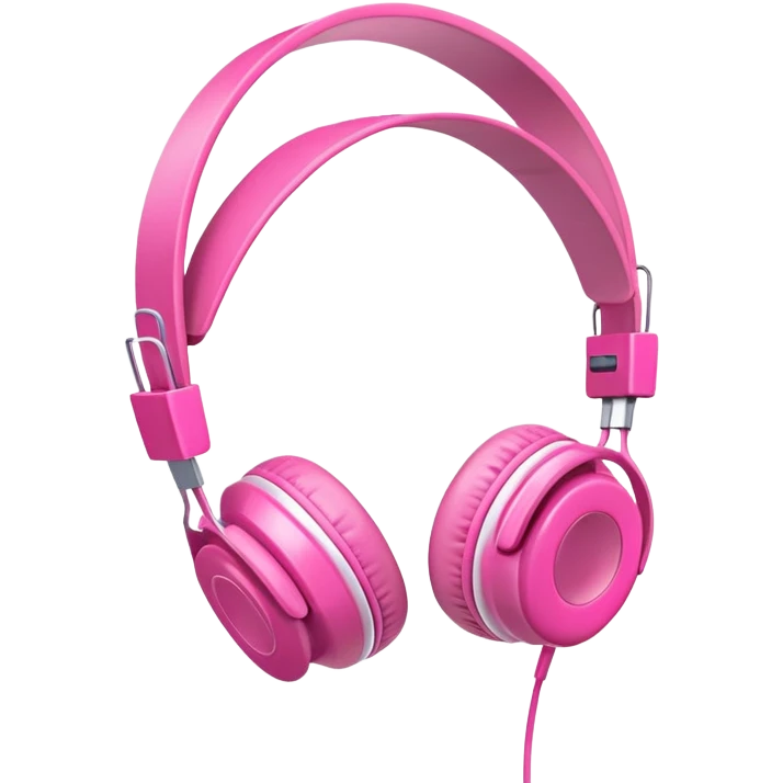 pink headphones emoji
