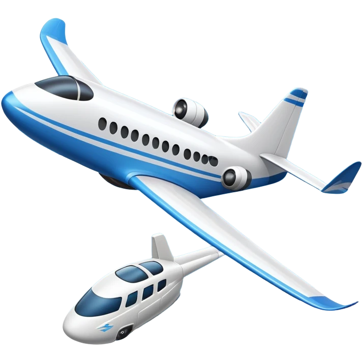 An icon featuring a remote-controlled model airplane soaring through the sky, with a detailed transmitter in the foreground. The sky is clear with motion lines showing flight. Transparent background emphasizes the precision, creativity, and joy of aeromodelling as a sport. emoji