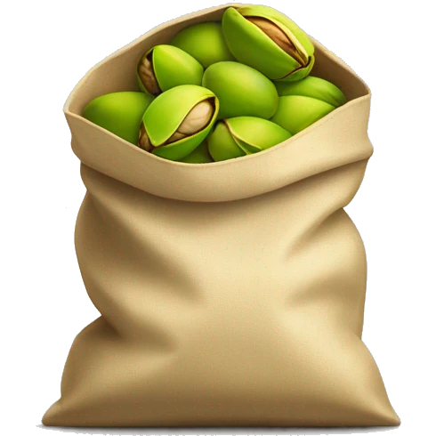 pistachios in a bag emoji
