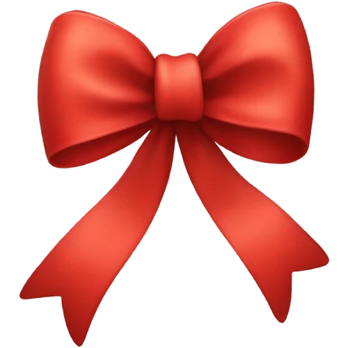 Red bow emoji