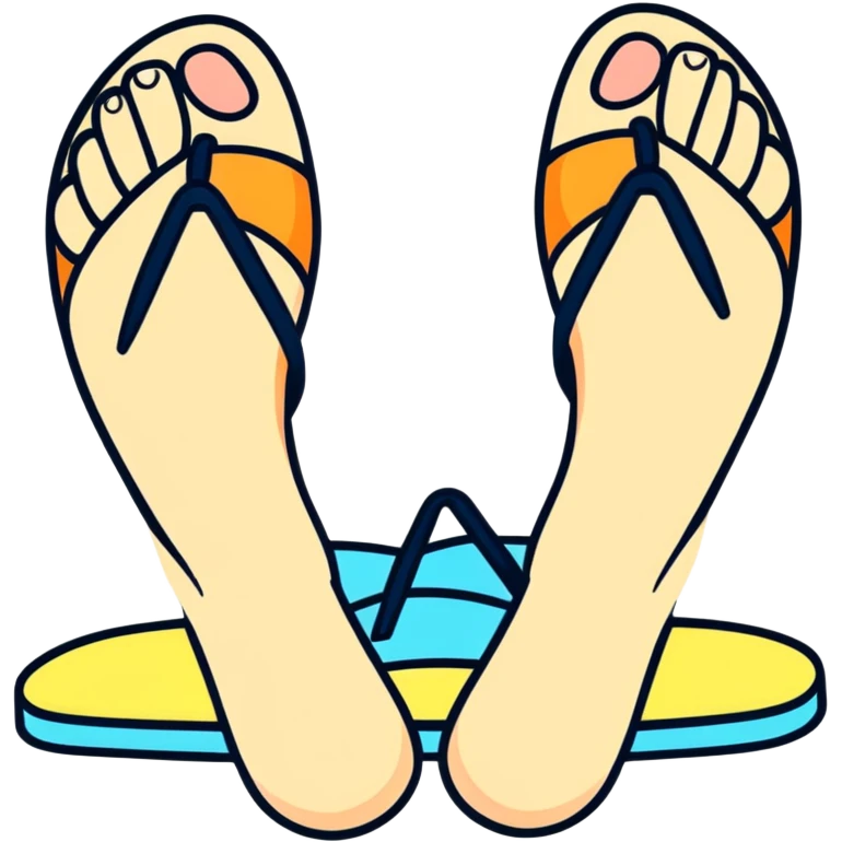 Holding a flip flop emoji