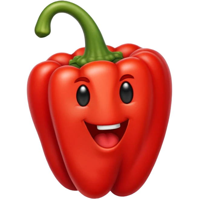A pepper with a bite taken out emoji