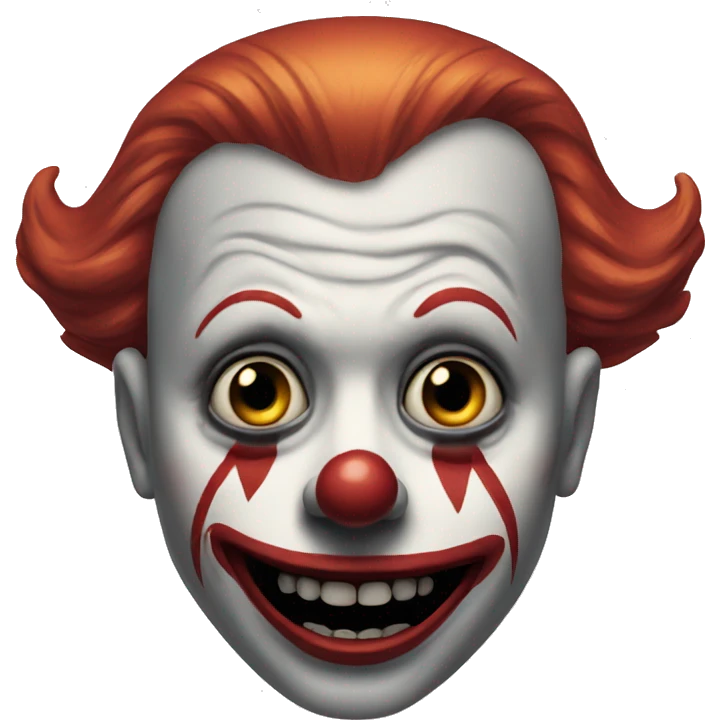 Creepy clown emoji