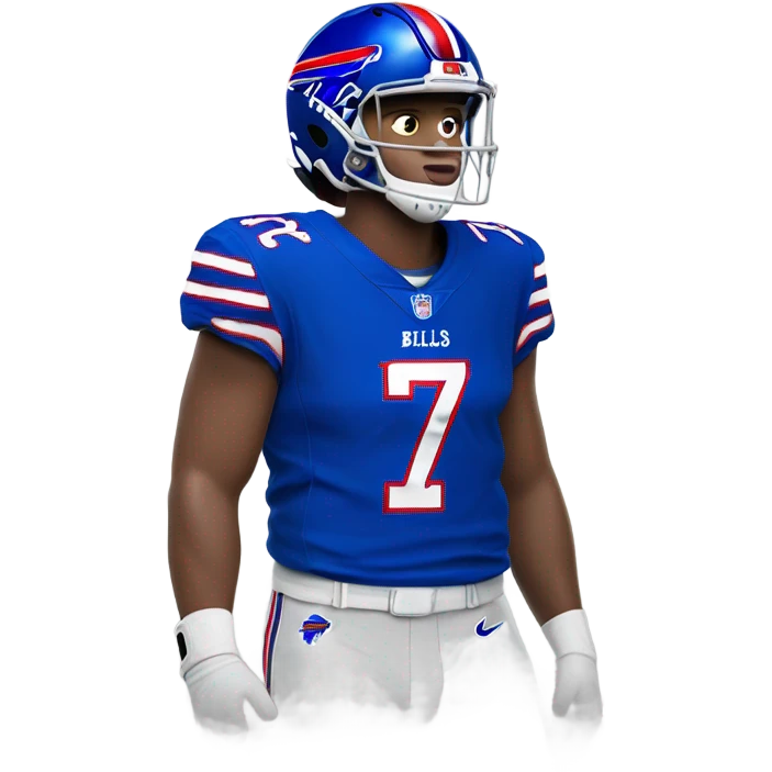 Josh Allen buffalo bills  number 17 mvp emoji