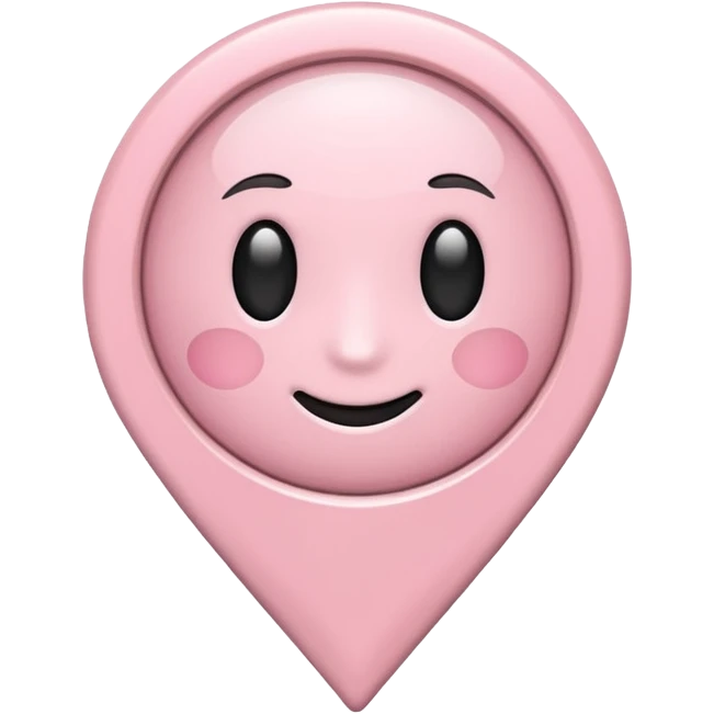 pale pink location pin emoji