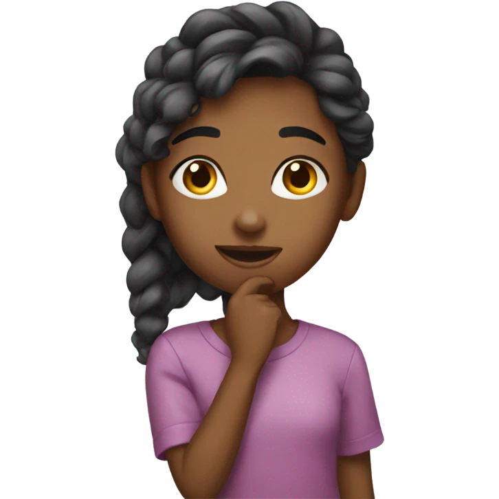 Girl is read emoji