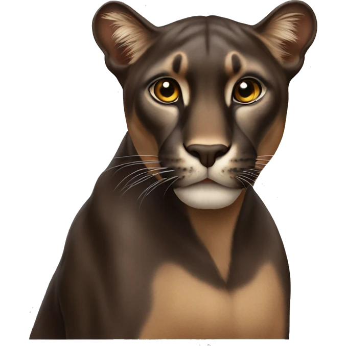 Brown panther emoji