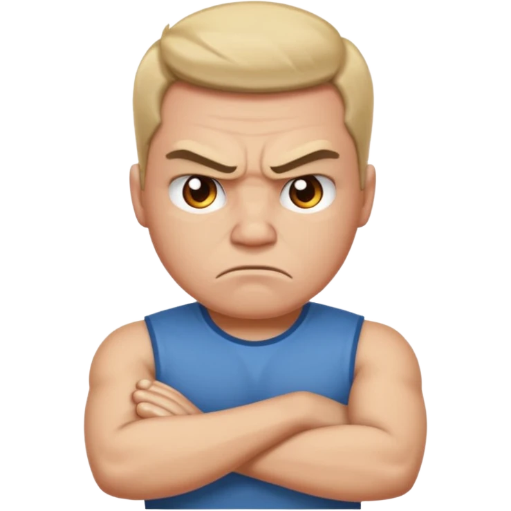 angry face with arms crossed emoji