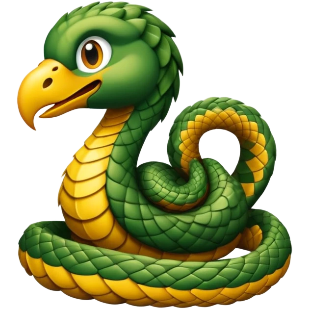 Águila mordiendo una serpiente  emoji