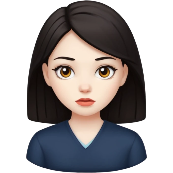 Girl with sass emoji