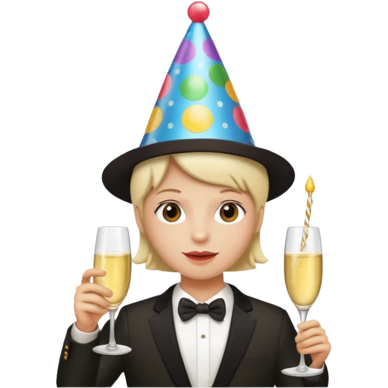 The holiday season party emoji