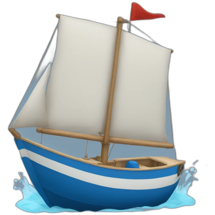 blu boat emoji