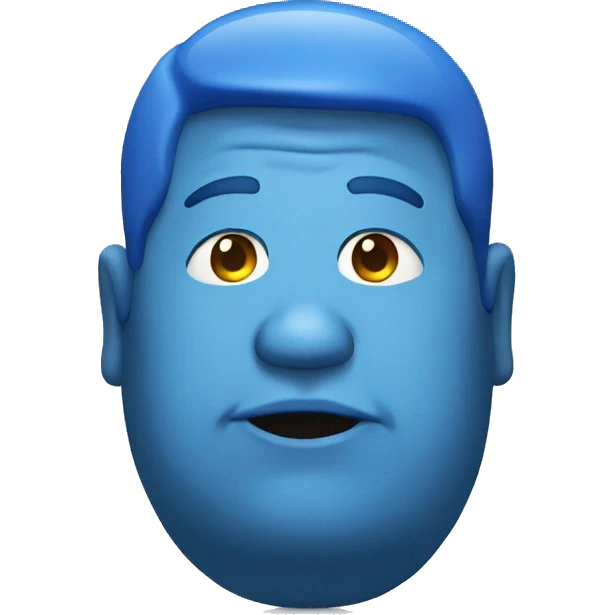 fat blue person emoji