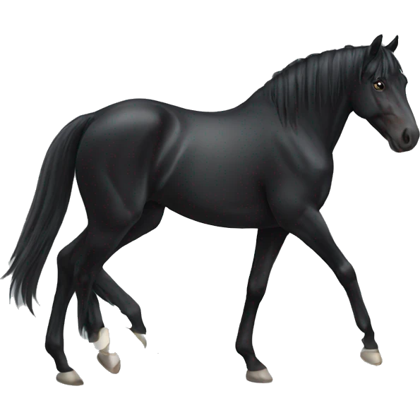 Black horse emoji