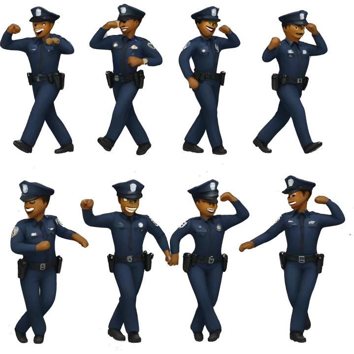 Police dance emoji
