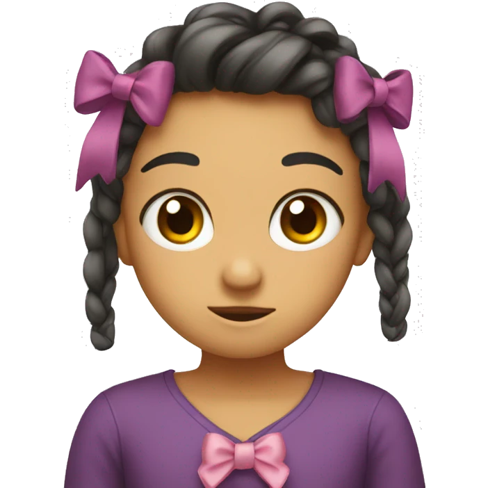 Cute bow emoji