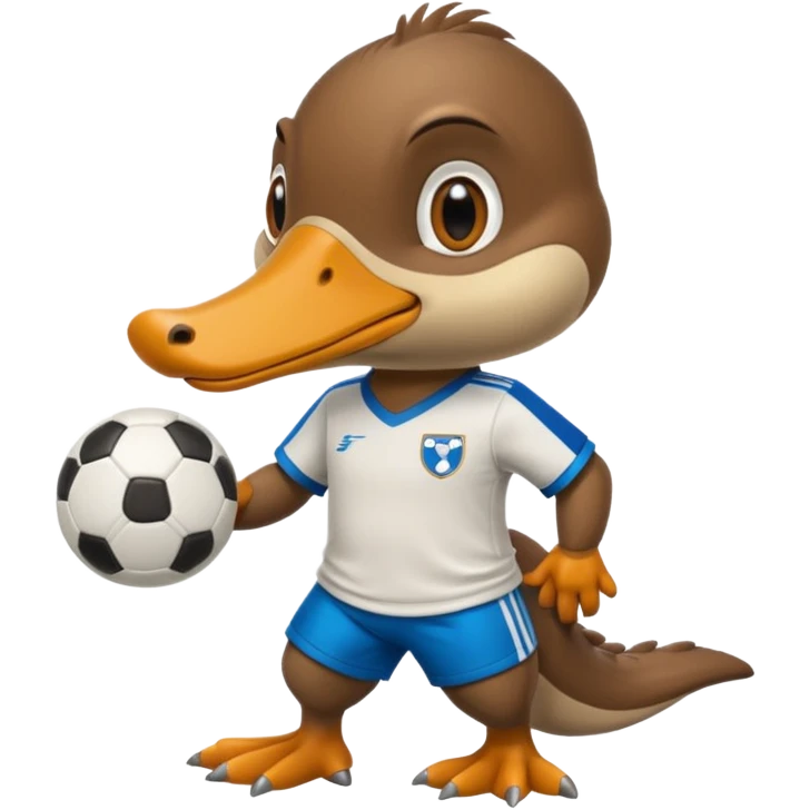 un ornythorinque gardien de foot emoji