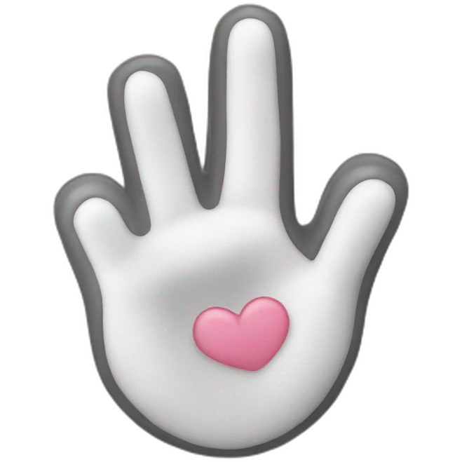 Cœur avec main emoji