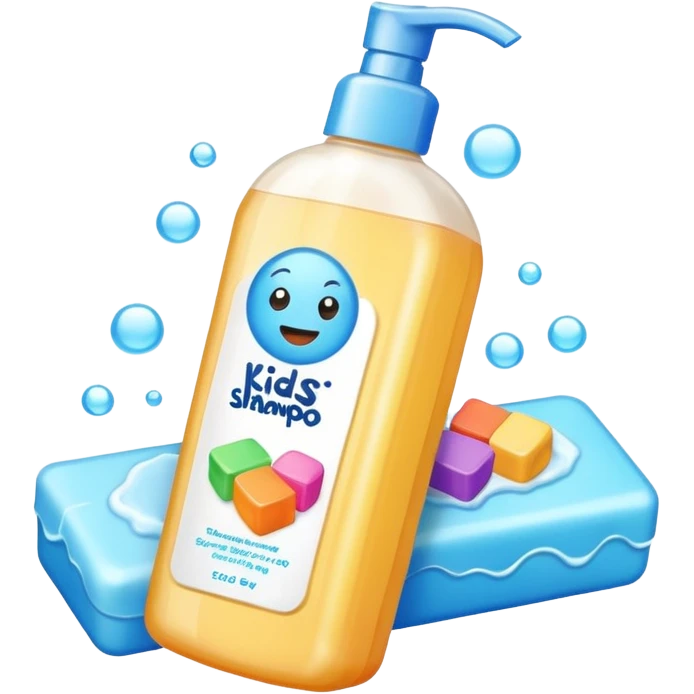 Soap and kids shampoo emoji