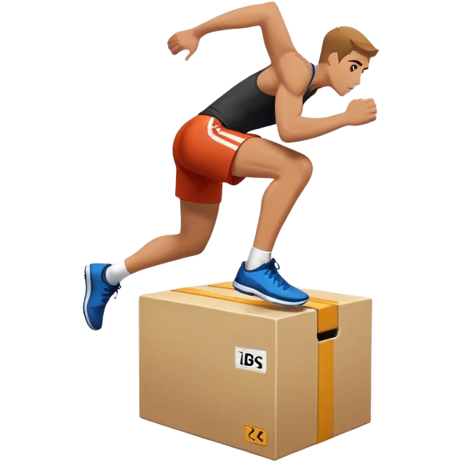 plyo-box-jump exercise side-view emoji