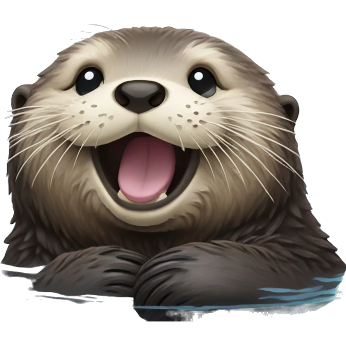 Happy sea otter emoji