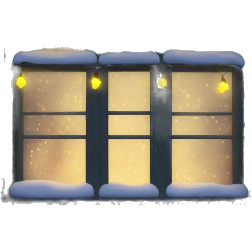 christmas lights in a window emoji