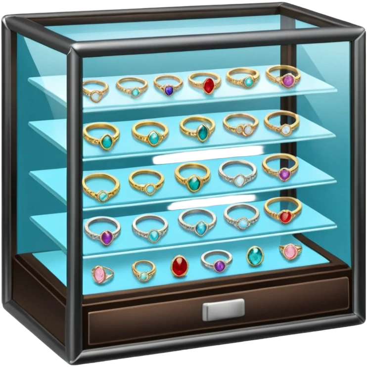 jewelry display case at Walmart emoji