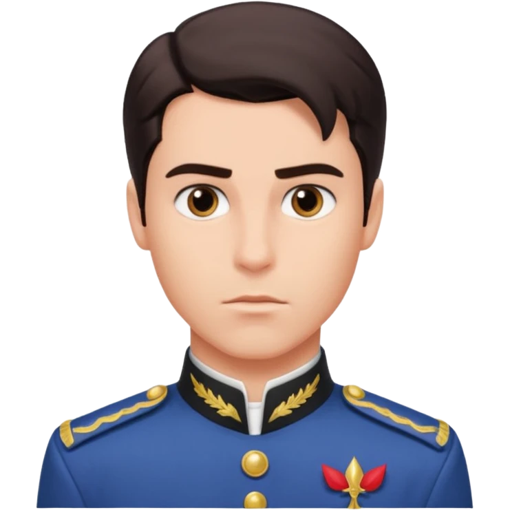 prince eric with serious facial expression and prince uniform emoji