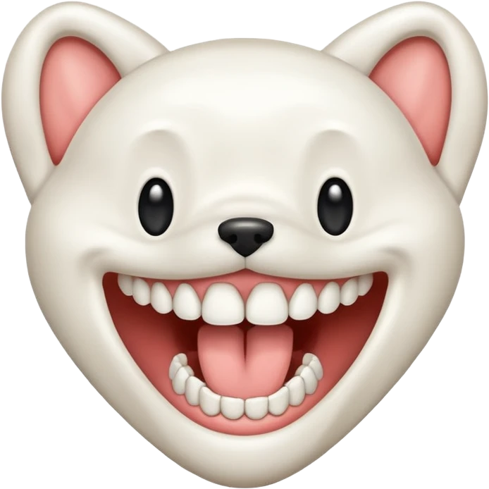 Make the canine teeth longer emoji