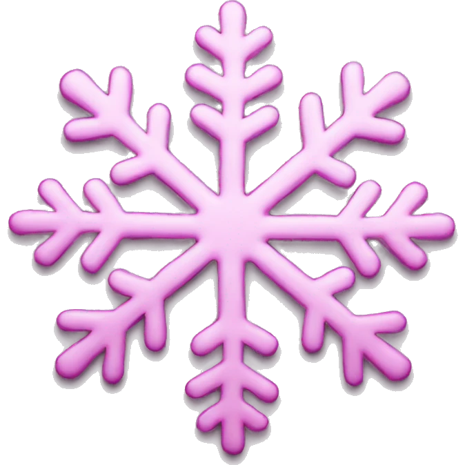 Pink snowflake  emoji