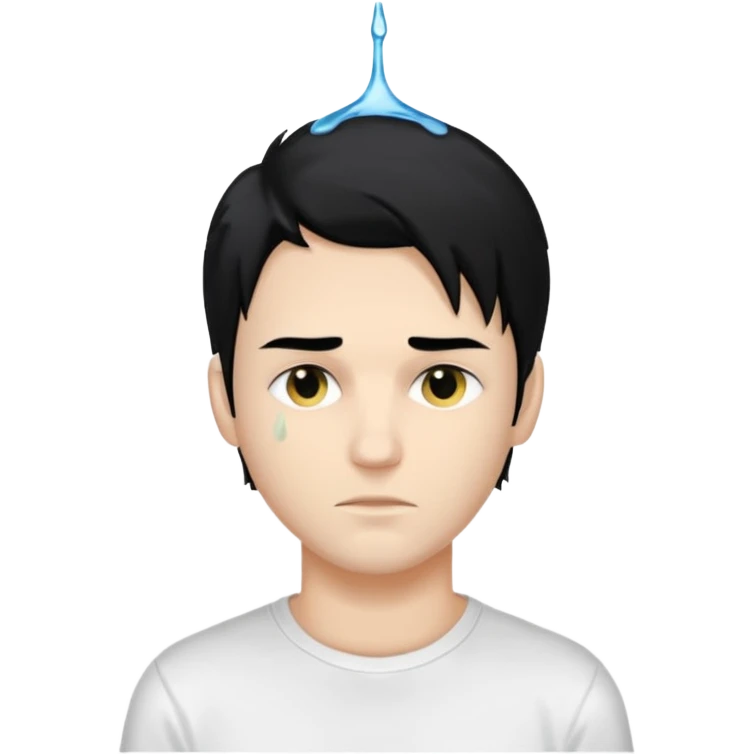 Joven blanco de drip emoji
