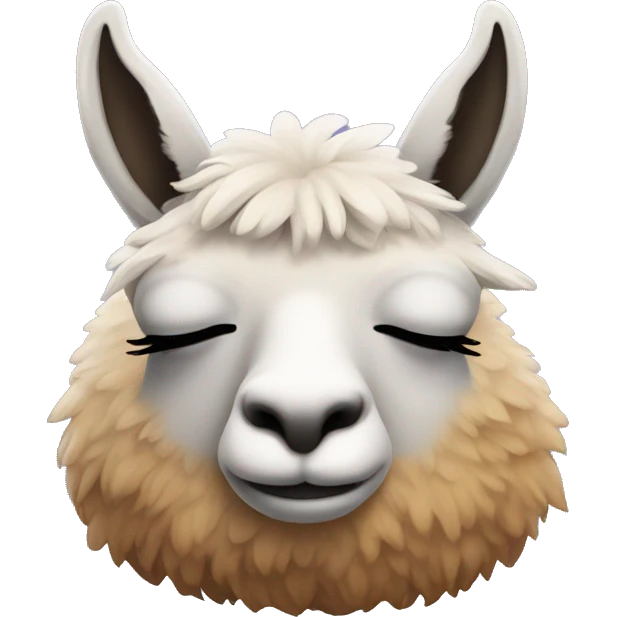 llama sleeping emoji