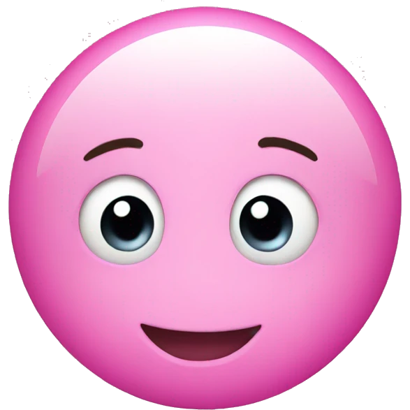 Pink bubbles emoji