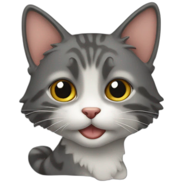 Chat sur un daufi emoji