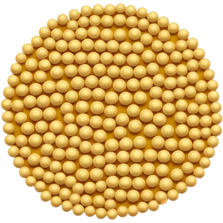 a simple pile of light-yellow, beige-tinted mustard seeds, round and small emoji