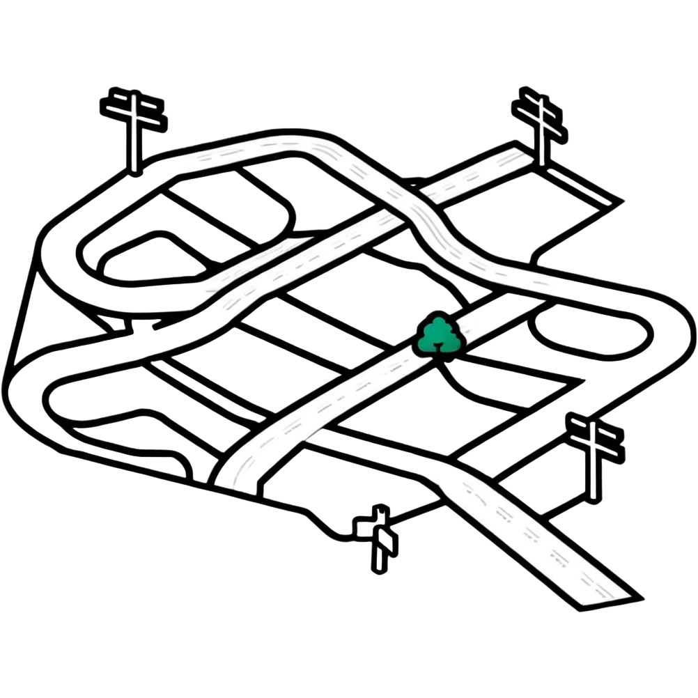 road network emoji