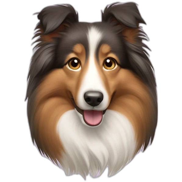 Shetland sheepdog emoji
