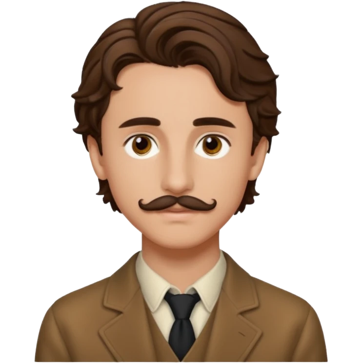 Timothée Chalamet with mustache emoji