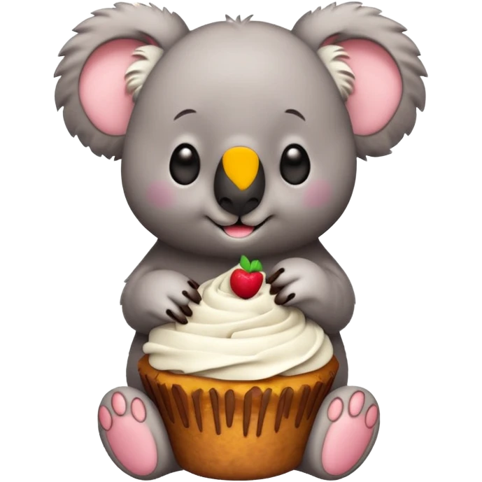 Koala cake emoji