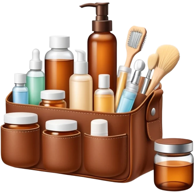 skin care Kit brown emoji
