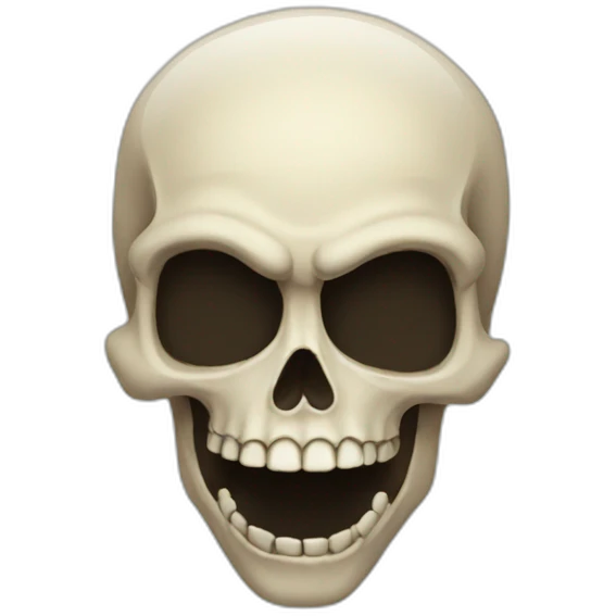 Goofy ahh skull emoji