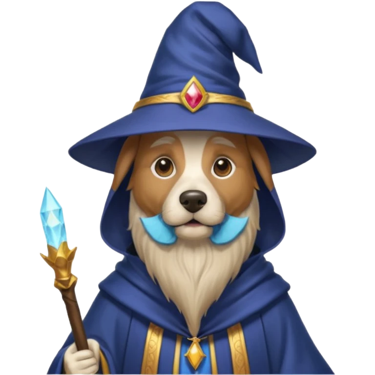 Dog wizard emoji