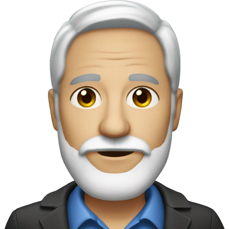 mature male portrait with beard emoji