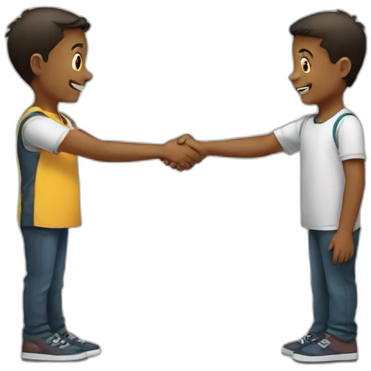children shaking hands emoji